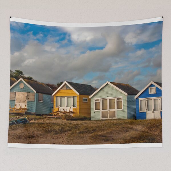Item preview, Beach Huts Hengistbury Head Dorset England designed and sold by AndyEvansPhotos.