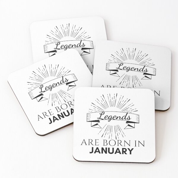 Item preview, Legends are Born in January Birthday Gift designed and sold by WearYourMood.