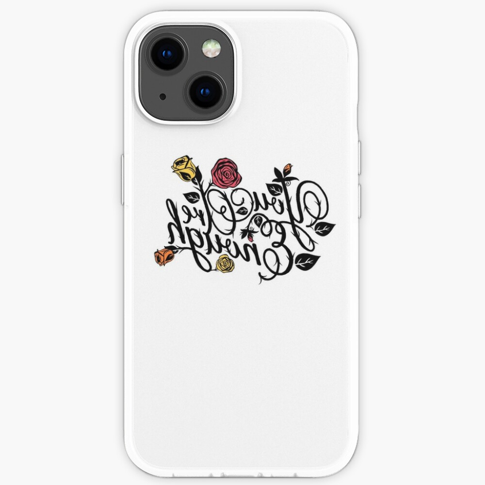 Roses & Thorns "You Are Enough" Reverse Mirror/Reflection Message  iPhone Case