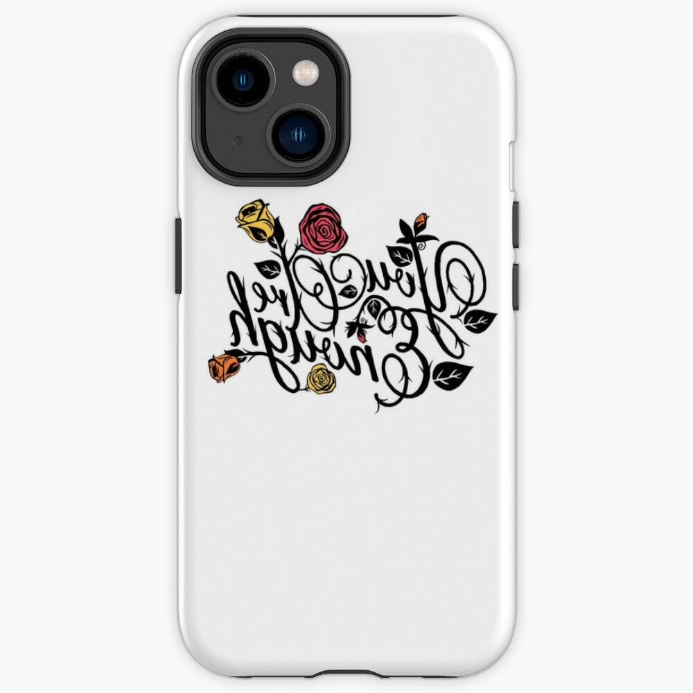 Roses & Thorns "You Are Enough" Reverse Mirror/Reflection Message  iPhone Case