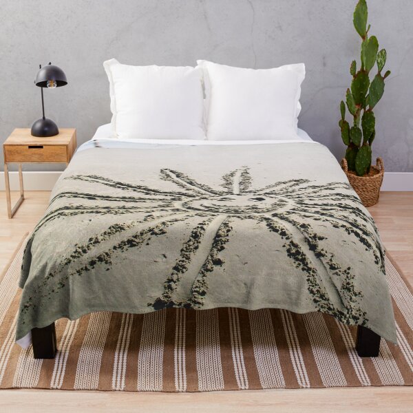 Item preview, Brightly shining sun drawn on the sand, family vacations  designed and sold by helenkaiy.