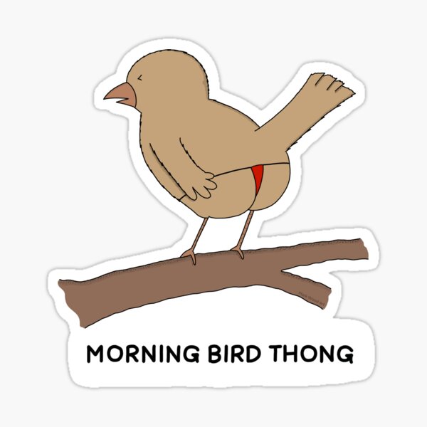 Bird Thong Sticker