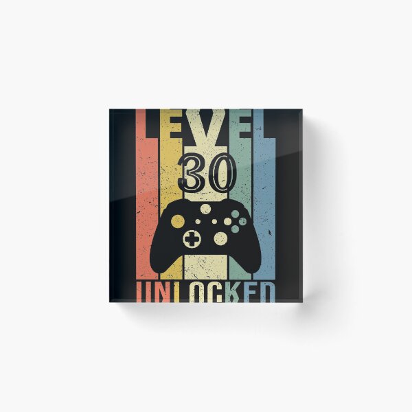 Item preview, 30th Birthday Level 30 Unlocked Video Gamer designed and sold by honeyandcotton.