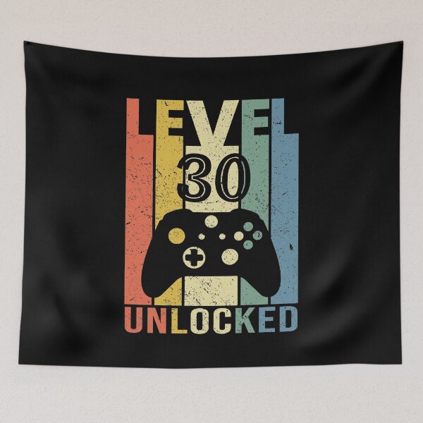 Item preview, 30th Birthday Level 30 Unlocked Video Gamer designed and sold by honeyandcotton.