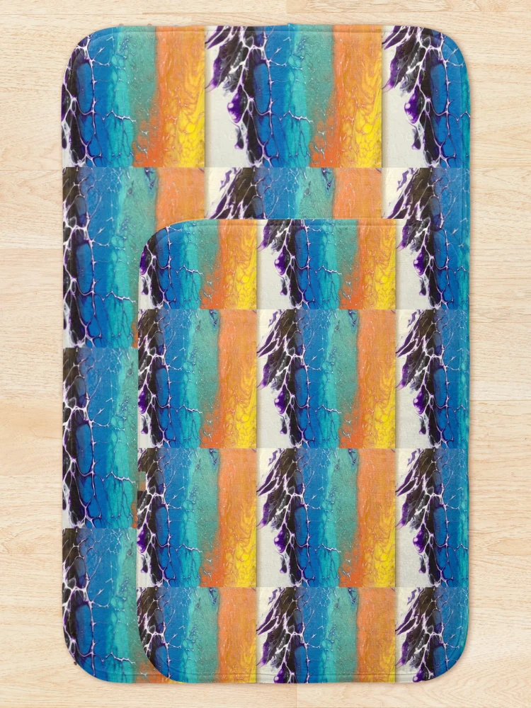 Thumbnail 5 of 6, Bath Mat, Cosmic World designed and sold by Rivvyarts.