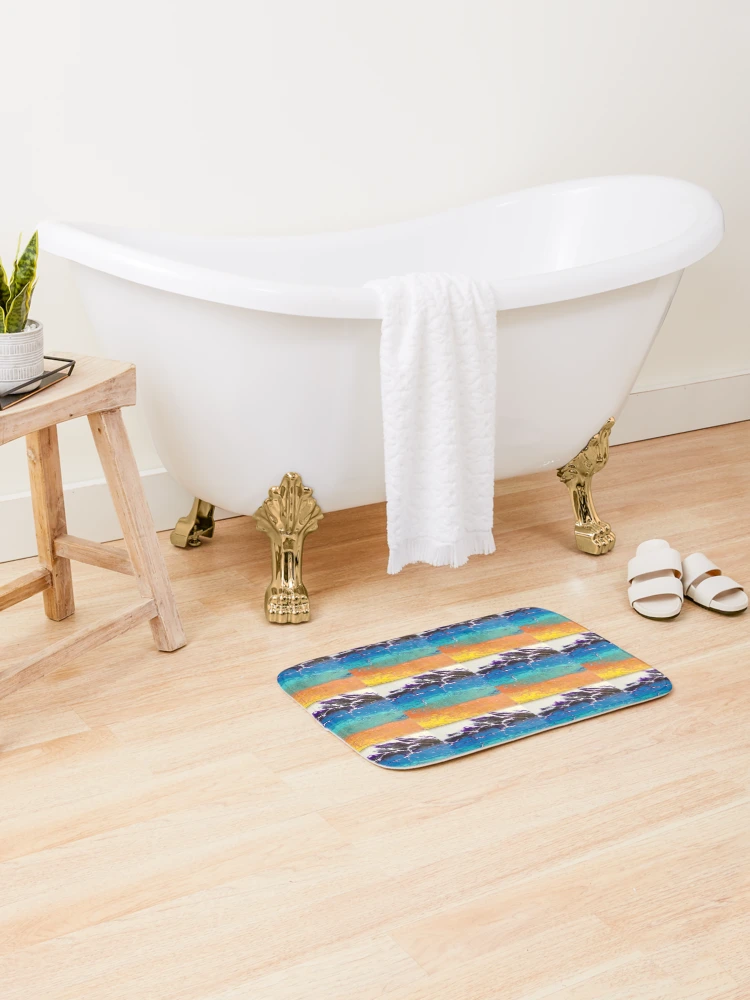 Thumbnail 2 of 6, Bath Mat, Cosmic World designed and sold by Rivvyarts.