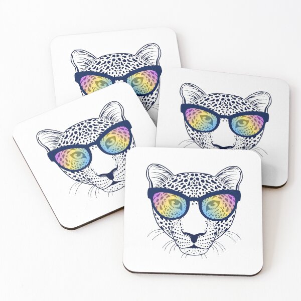 Item preview, Leopard with sunglasses designed and sold by kiyanochka.