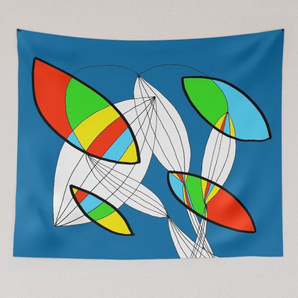 Item preview, Organic objects - 4 colors on Blue Board designed and sold by Istvan Ocztos.
