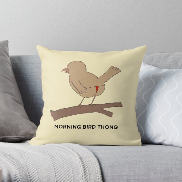 Bird Thong 2 Throw Pillow