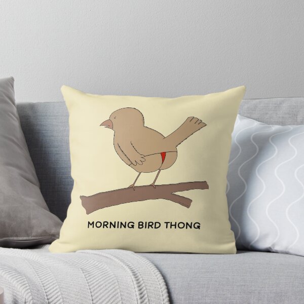 Bird Thong 2 Throw Pillow