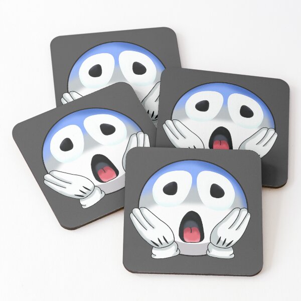 Item preview, amazed emoji - black designed and sold by ZiphGames.