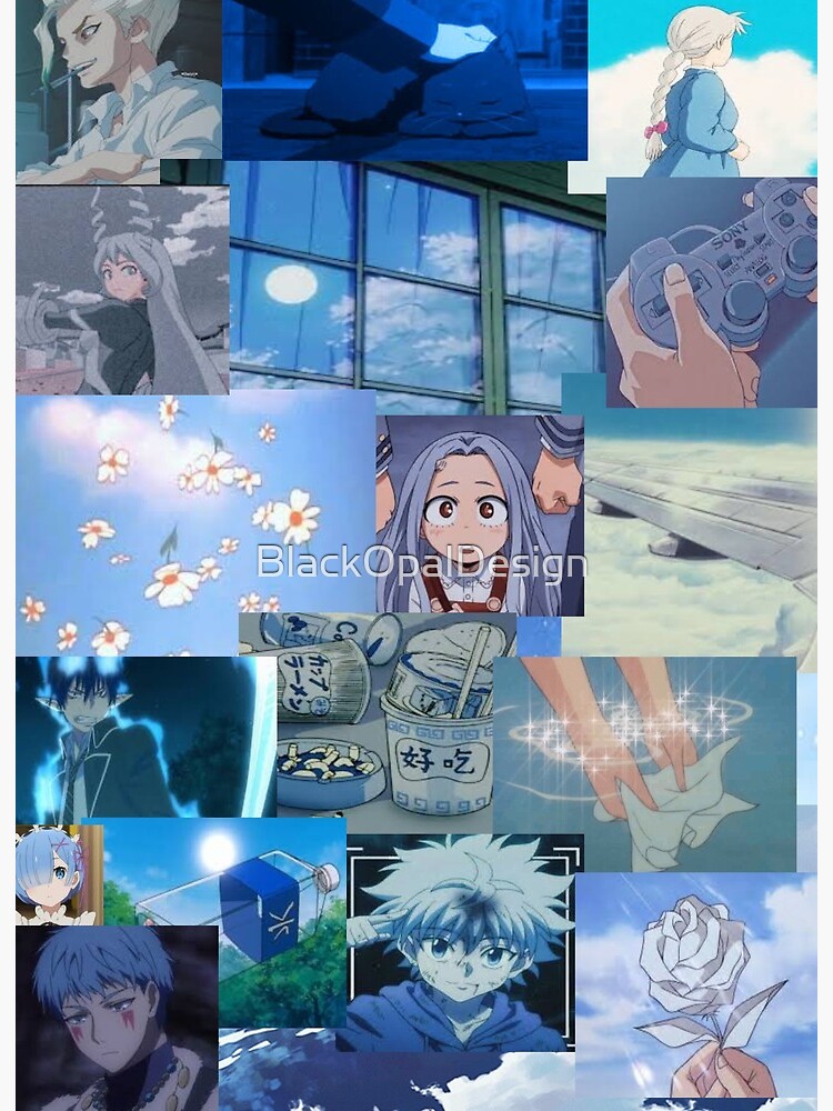 Wallpaper ID: 165939 / anime, anime girls, sky, blue, closed eyes, long  hair, flowers, Ashima, cyan Wallpaper