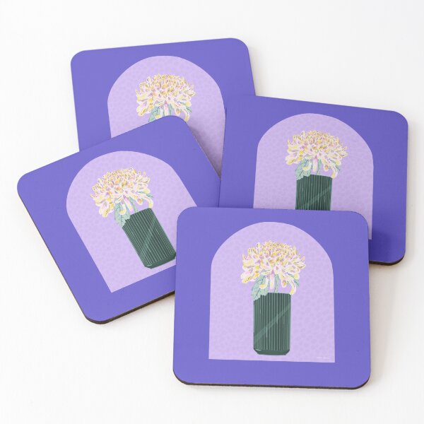 Item preview, Purple and Green Floral Design (Chrysanthemum) designed and sold by Reinaluna.