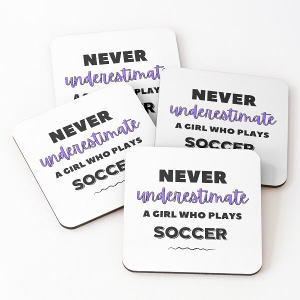 Item preview, Never underestimate a girl who plays soccer designed and sold by TheGreenGoat.
