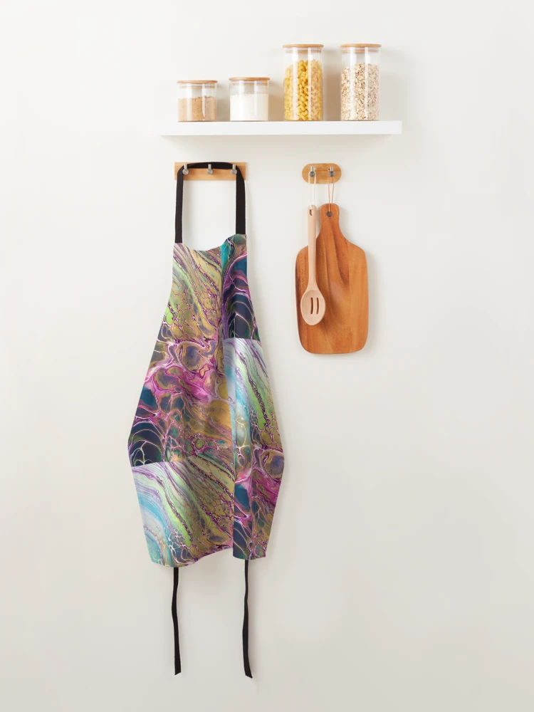 Thumbnail 4 of 6, Apron, Abstract Art designed and sold by Rivvyarts.