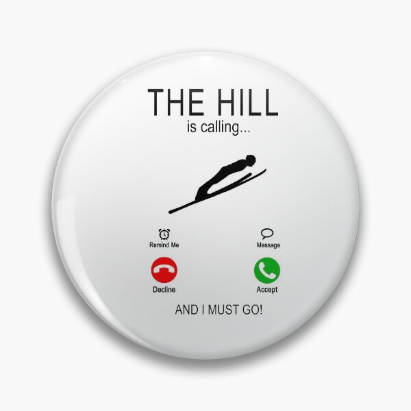 Item preview, The hill is calling - ski jumping ski jumpers designed and sold by dJ-Design.