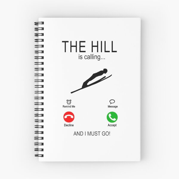 Item preview, The hill is calling - ski jumping ski jumpers designed and sold by dJ-Design.