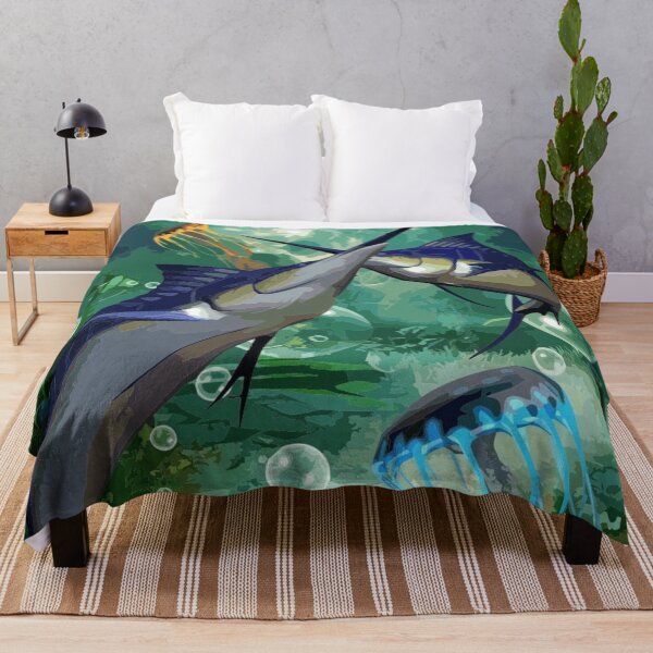 Item preview, Swordfish and jellyfish designed and sold by Karine Dupras.