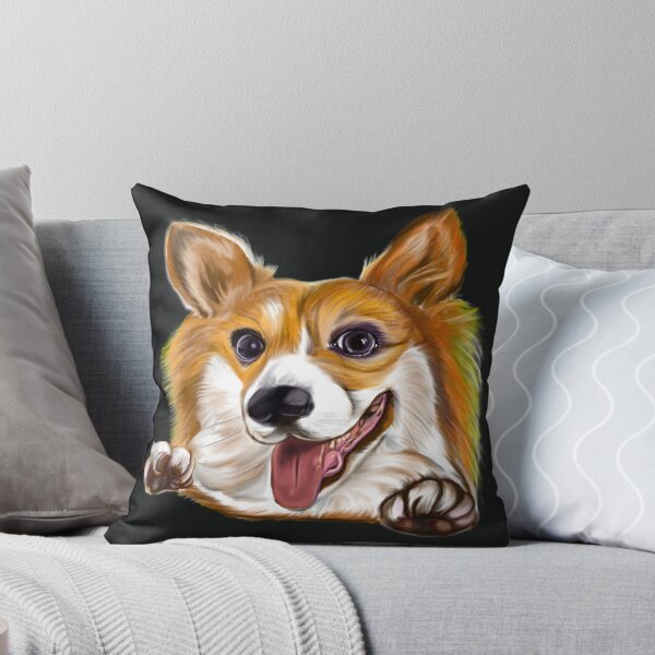 Item preview, Dog, corgi - Pembroke  Welsh corgi face drawing, puppy love designed and sold by Artonmytee.