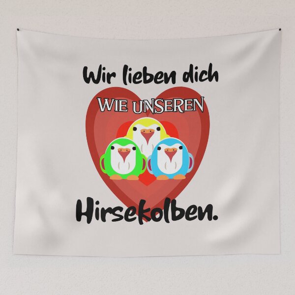 Item preview, Budgies, love you and millet. designed and sold by Bodino.