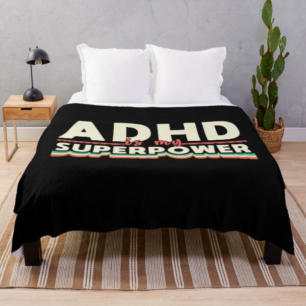 Item preview, ADHD is my SuperPower funny saying designed and sold by Dolphin Graphic.