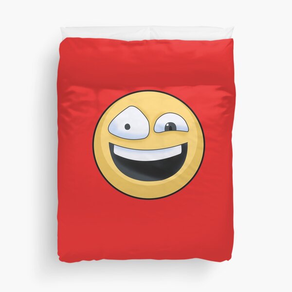 laughing emoji - red Duvet Cover