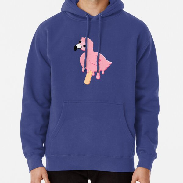 Flamingo Bird Popsicle Pullover Hoodie