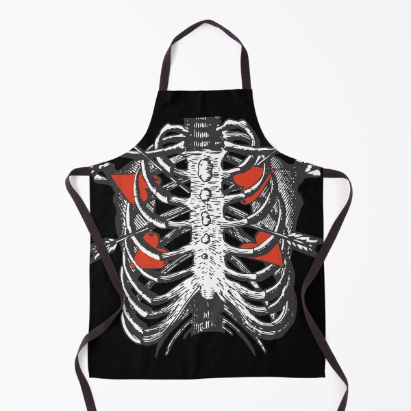Item preview, Human skeleton torso Valentine Day Love arrows designed and sold by Dark Song Wear.