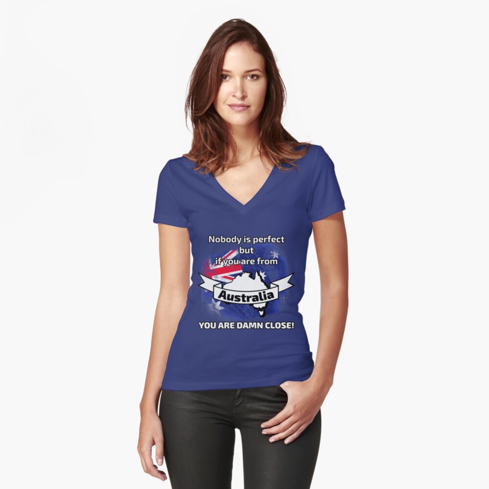 Artikel-Vorschau von Tailliertes T-Shirt mit V-Ausschnitt, designt und verkauft von dynamitfrosch.