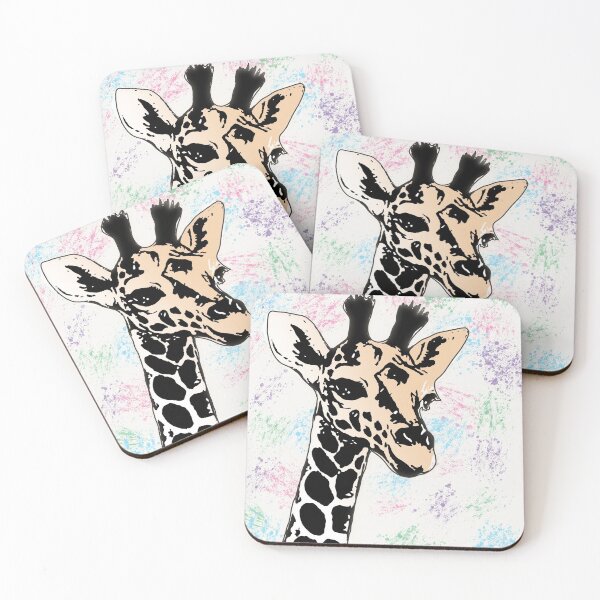 Item preview, Giraffe with paint splats designed and sold by Catherine  Milchard.