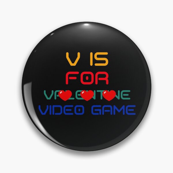 Item preview, V is for video game valentine designed and sold by DARBOL-DESIGN.