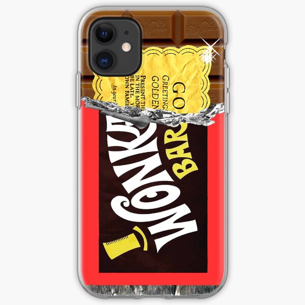 Wonka Chocolate Bar Golden Ticket iPhone Soft Case