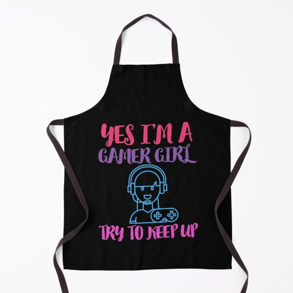 Item preview, YES I'M A GAMER GIRL TRY TO KEEP UP Funny Sarcastic Meme designed and sold by LevelUpMerch.