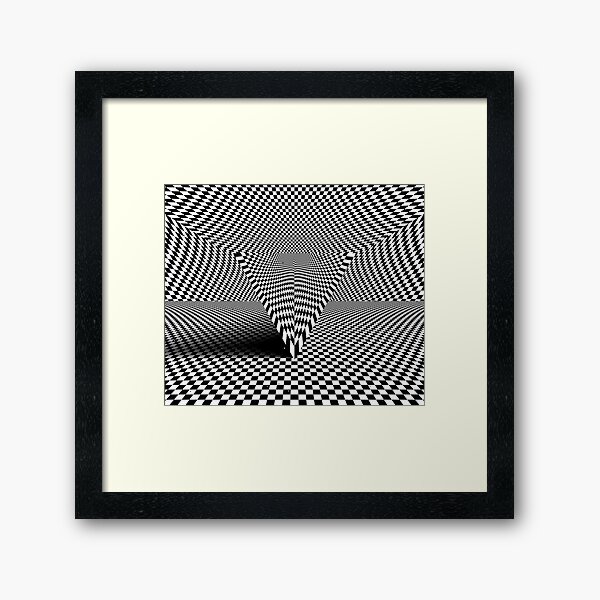 Aperçu de l'œuvre Triangle avec des lignes en damier créée et vendue par divincreador.