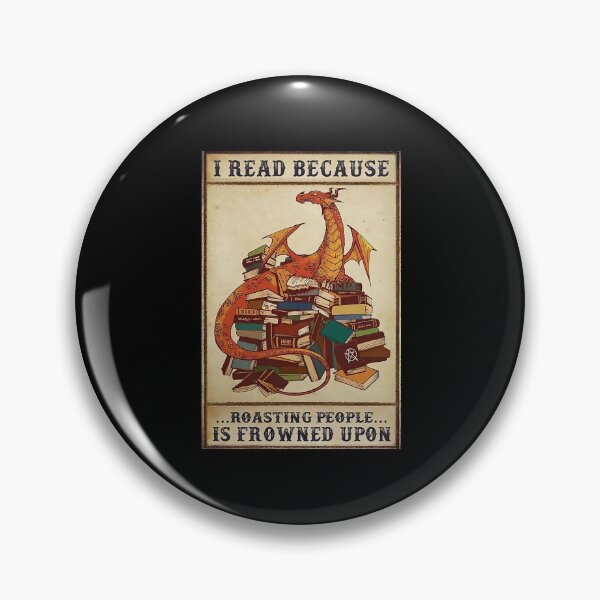 Item preview, I Read Because Roasting People Is Frowned Upon - Dragon With Book Lovers designed and sold by Susanspy007.