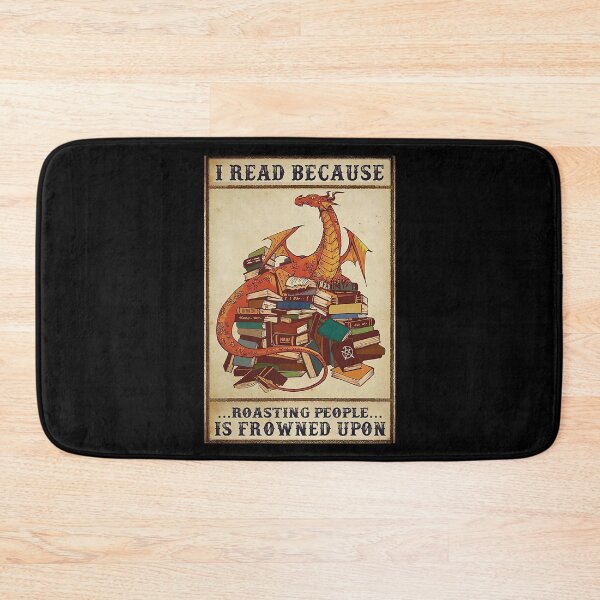 Item preview, I Read Because Roasting People Is Frowned Upon - Dragon With Book Lovers designed and sold by Susanspy007.