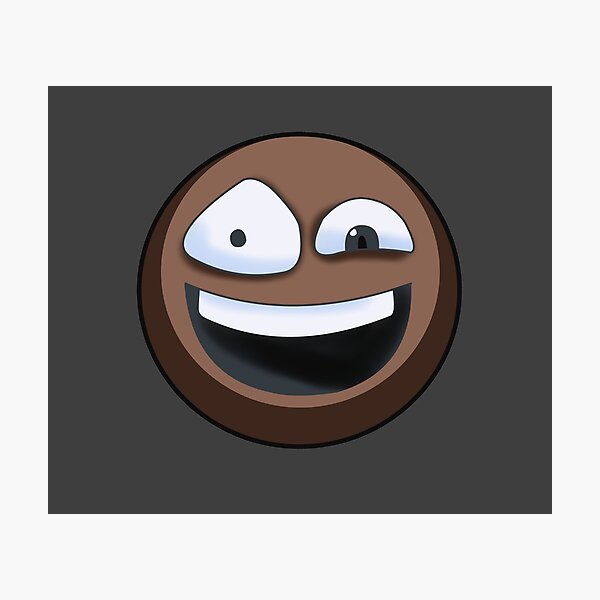 "laughing emoji - black" Photographic Print for Sale by ZiphGames