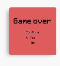 8Bit Game Canvas Print
