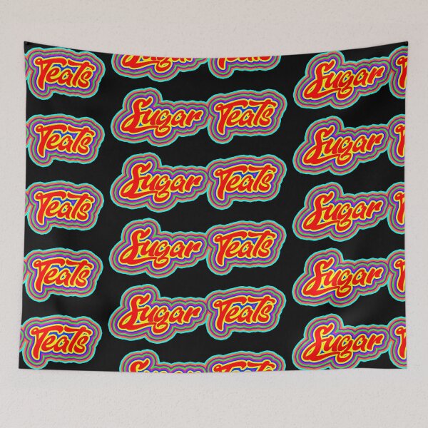 Item preview, Rainbow Sugar Teats Candy Logo, WTF Word Art, Single and Repeating Pattern designed and sold by Nicolette Olivier.