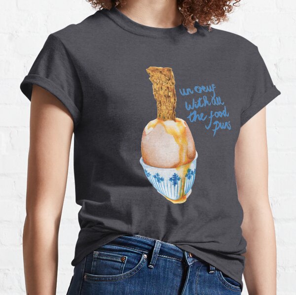 Cute Food Pun - Un Ouef With All The Food Puns Classic T-Shirt