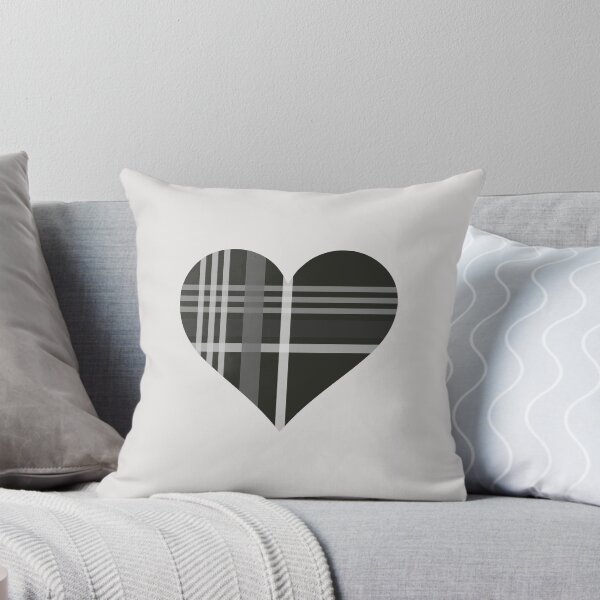 Item preview, Grey Tartan Heart designed and sold by WoldsLincs.