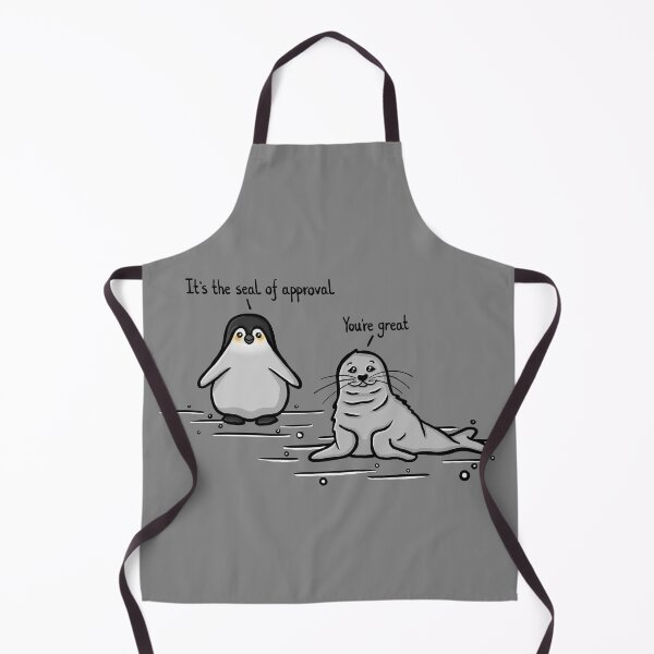 Item preview, The seal of approval and his penguin friend Funny Digital Illustration designed and sold by AlmightyClaire.