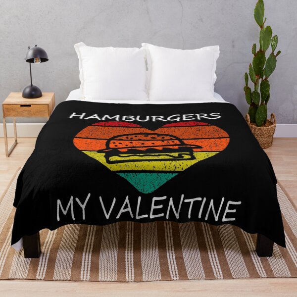 Item preview, Hamburgers are My Valentine designed and sold by HoneyBadgerBox.