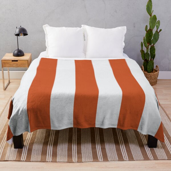 Item preview, Medium TENNIS COURT CLAY and WHITE Vertical STRIPES designed and sold by RachelMacht.