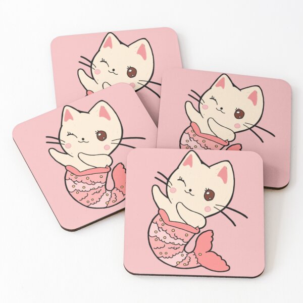 Item preview, Cute Mermaid cat lovers meow kitten pet artwork designed and sold by Mustapha  ALAHAYANE.