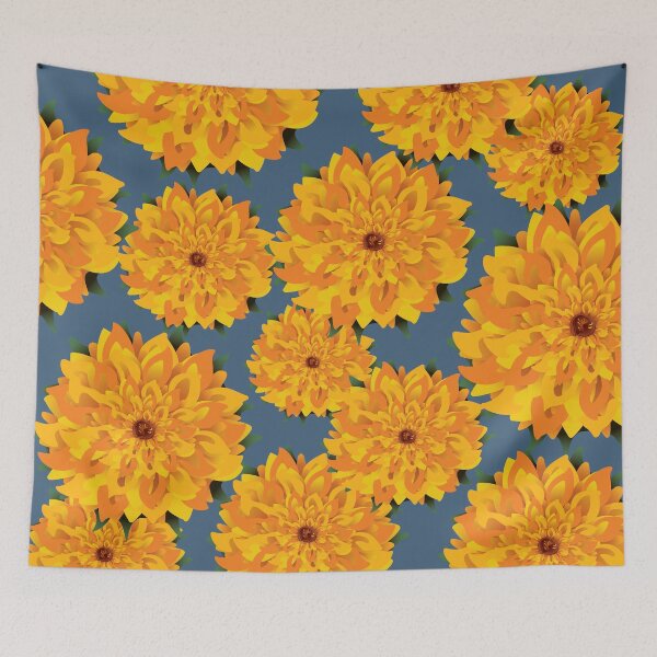 Item preview, Sunflowers on Blue designed and sold by jeff-jones.