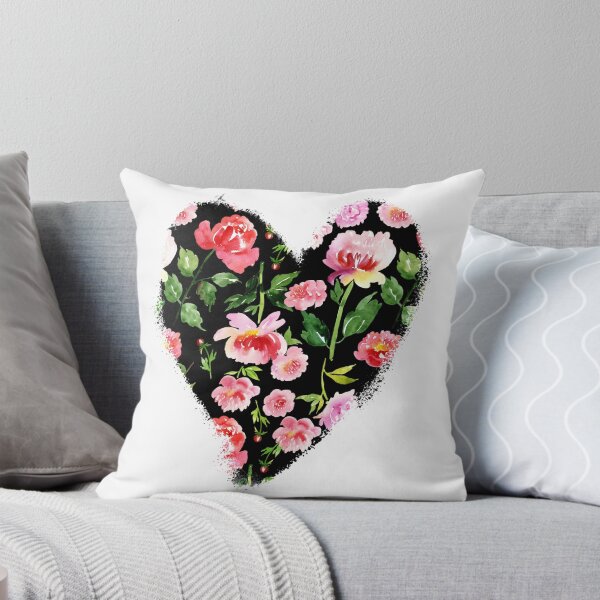 Item preview, Watercolor  flower Heart, Love Valentines day designed and sold by Olga Matskevich.