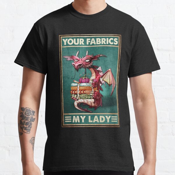 Item preview, Your Fabrics My Lady - Red Dragon With Fabrics Sewing  designed and sold by DebraGiftShop.