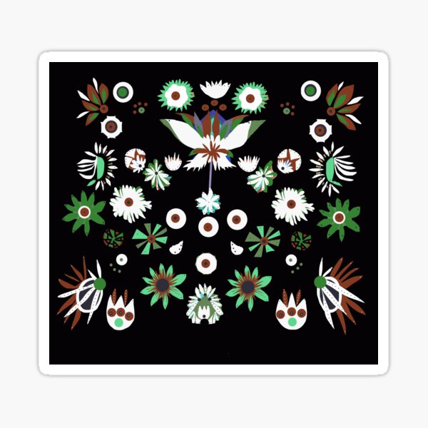 Flower bomb Sticker