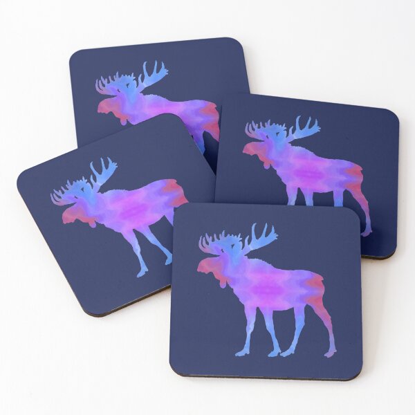 Item preview, Blue Red Purple Galaxy Moose designed and sold by FaithAndForest.